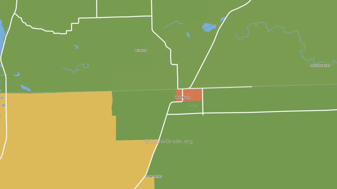 61570, IL Map of Drug-Related Crime Rates