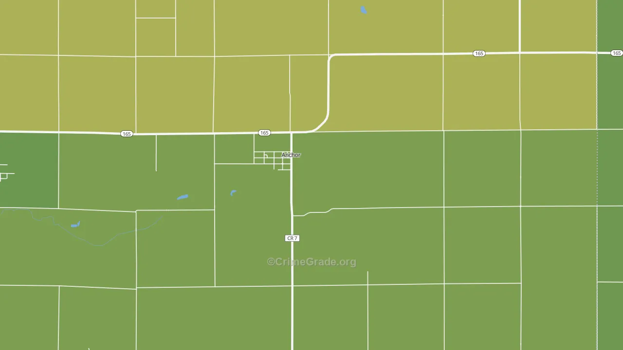61720, IL Map of Drug-Related Crime Rates