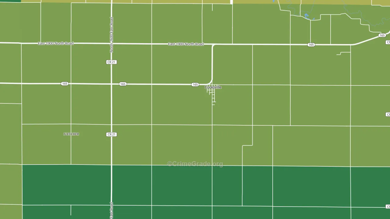 61730, IL Map of Drug-Related Crime Rates