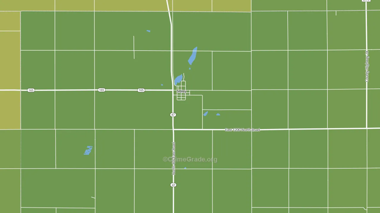 61773, IL Map of Drug-Related Crime Rates