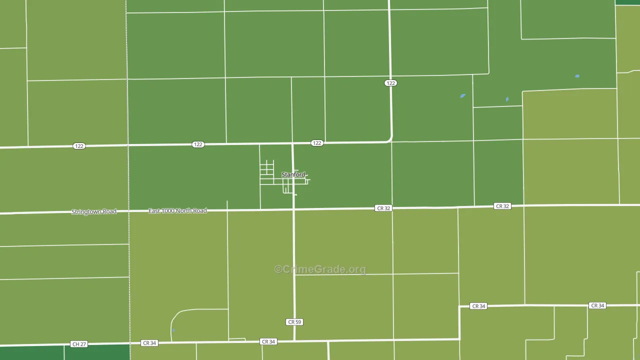 61774, IL Map of Drug-Related Crime Rates