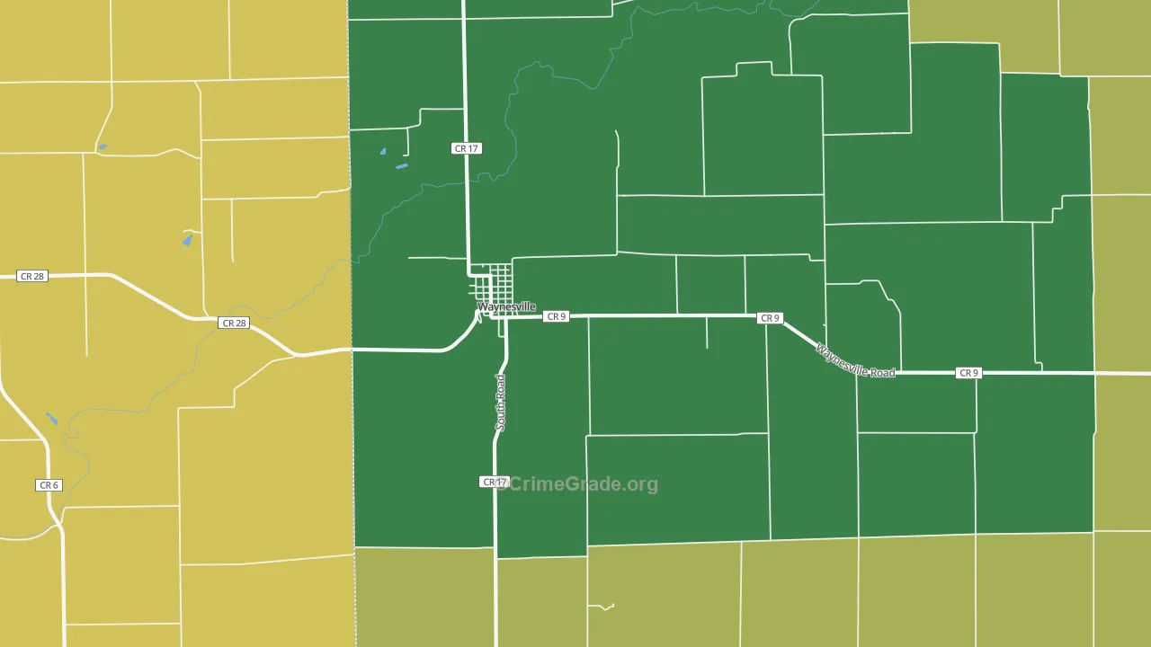 61778, IL Map of Drug-Related Crime Rates