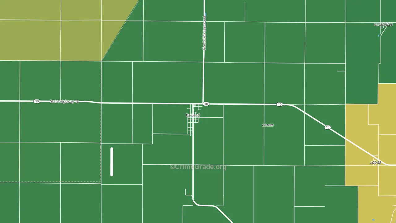 61839, IL Map of Drug-Related Crime Rates