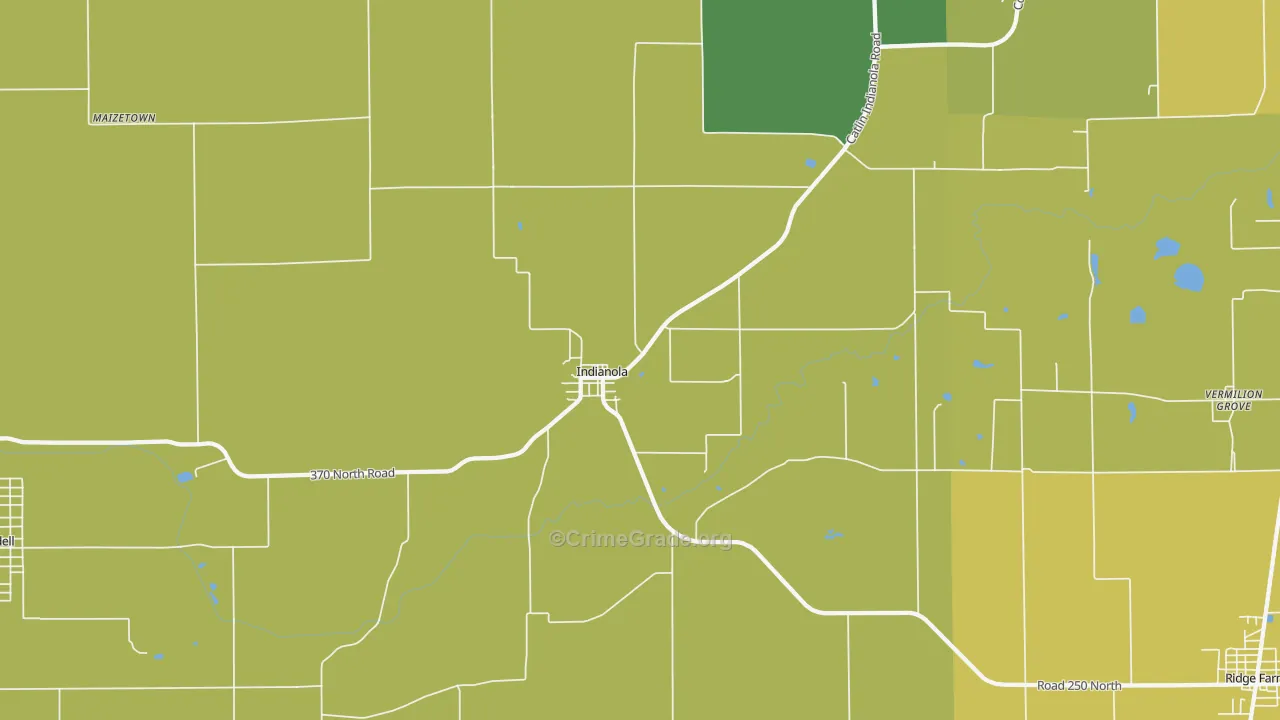 61850, IL Map of Drug-Related Crime Rates