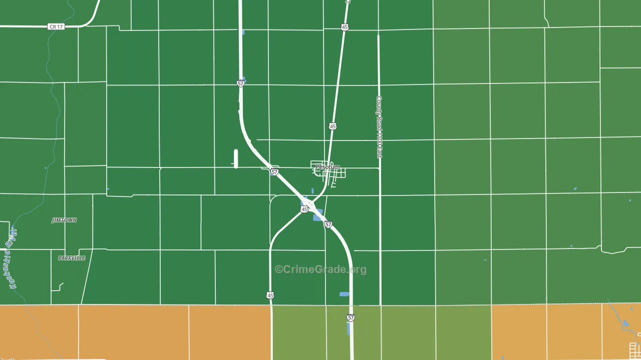 61863, IL Map of Drug-Related Crime Rates