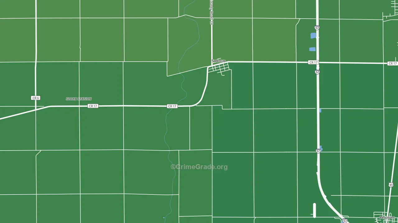 61872, IL Map of Drug-Related Crime Rates
