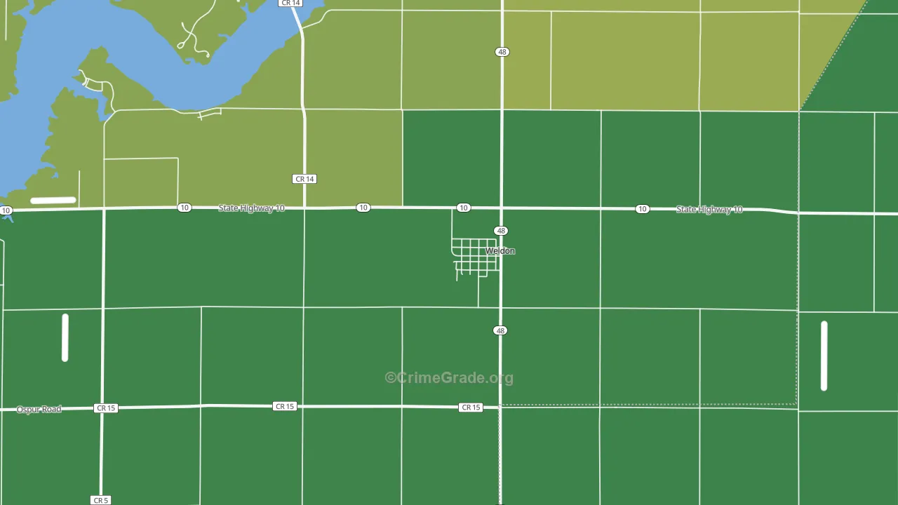 61882, IL Map of Drug-Related Crime Rates