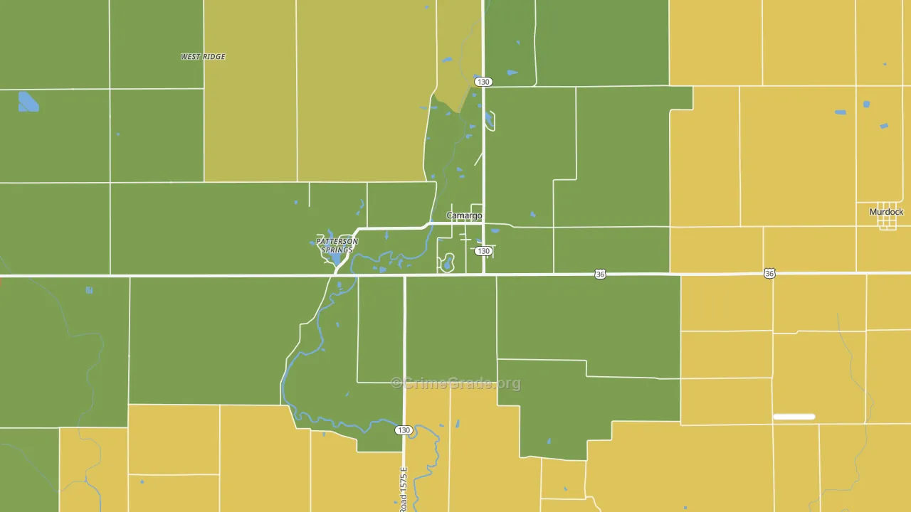 61919, IL Map of Drug-Related Crime Rates