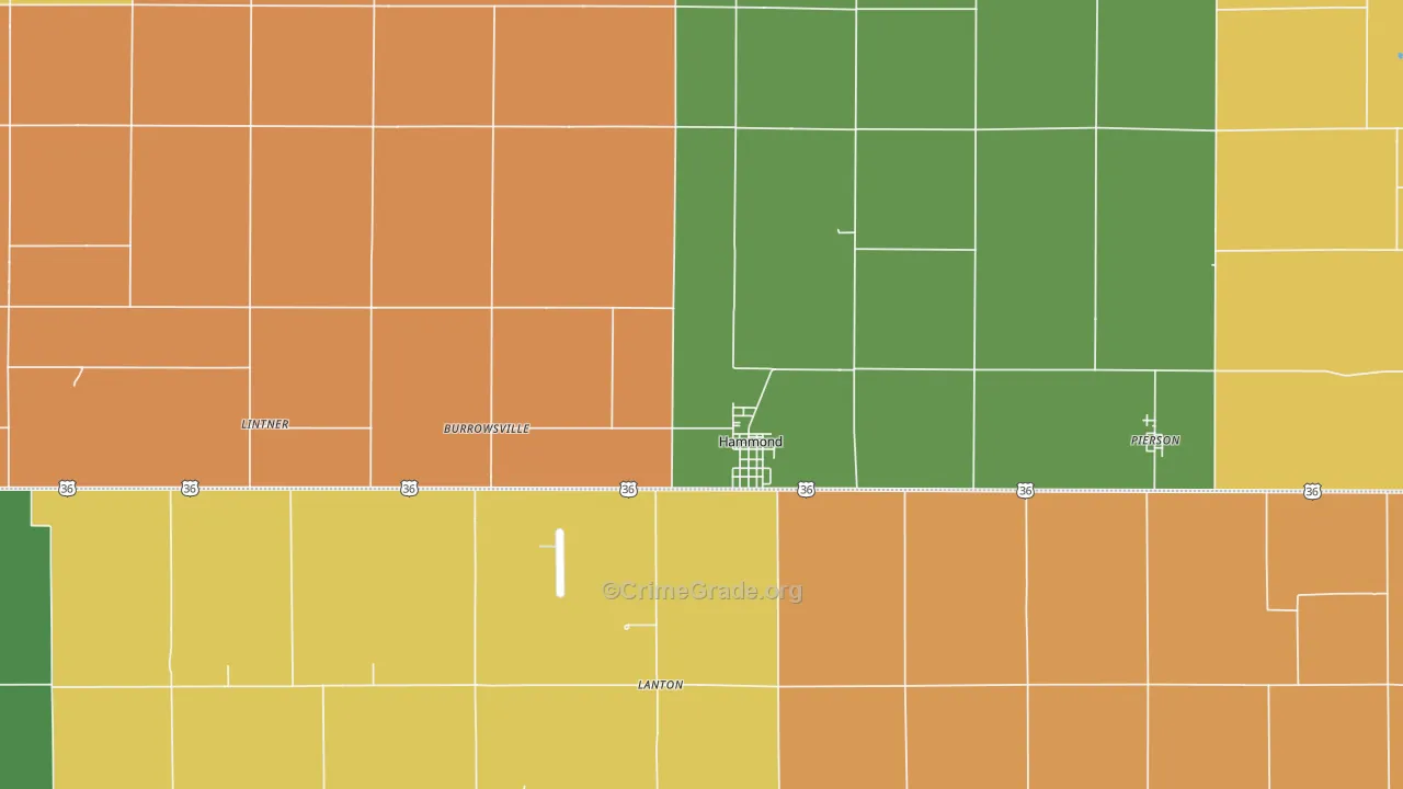 61929, IL Map of Drug-Related Crime Rates