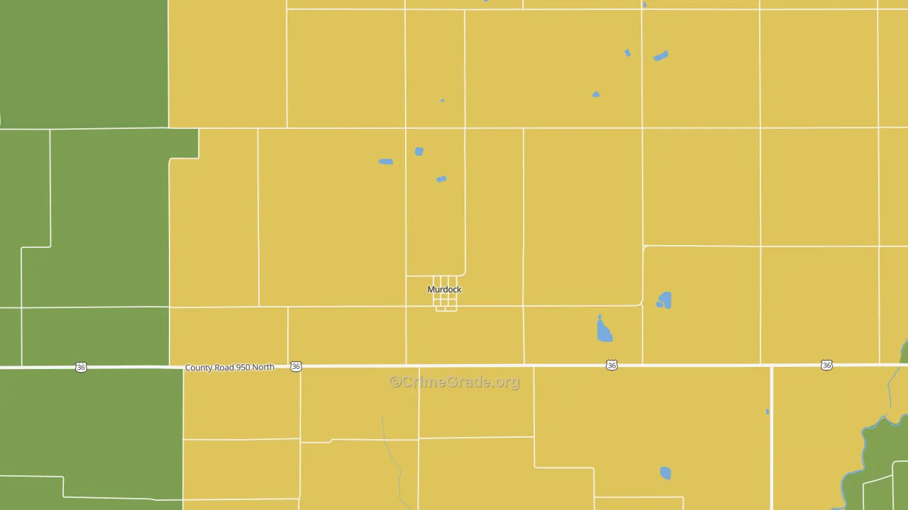 61941, IL Map of Drug-Related Crime Rates
