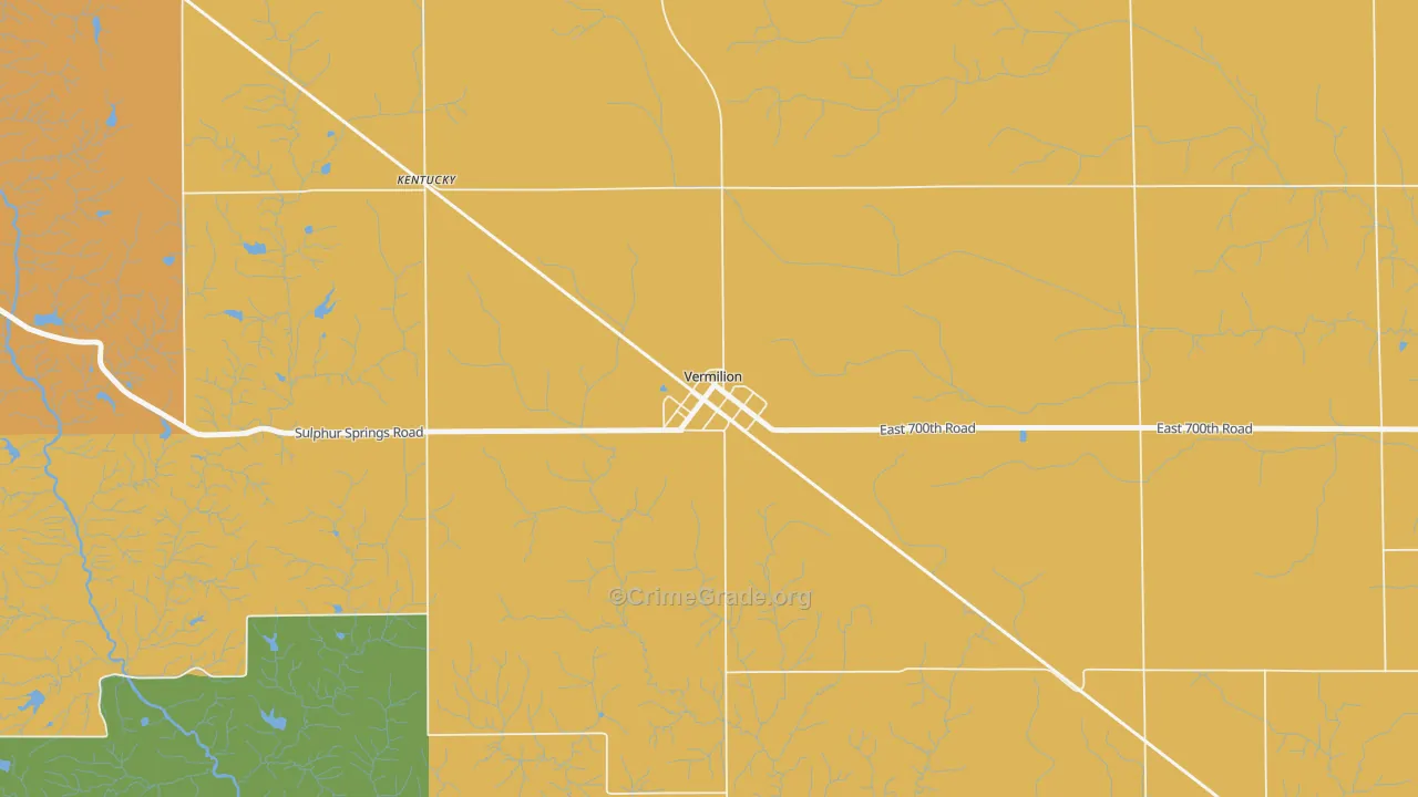 61955, IL Map of Drug-Related Crime Rates