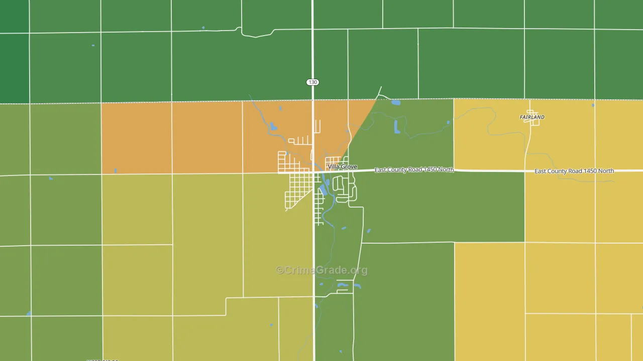 61956, IL Map of Drug-Related Crime Rates