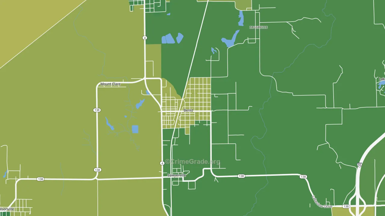 62009, IL Map of Drug-Related Crime Rates