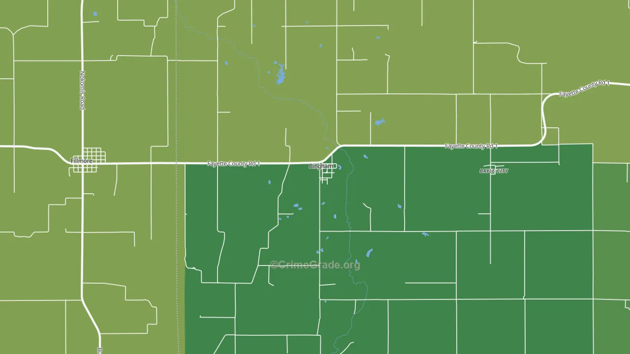 62011, IL Map of Drug-Related Crime Rates