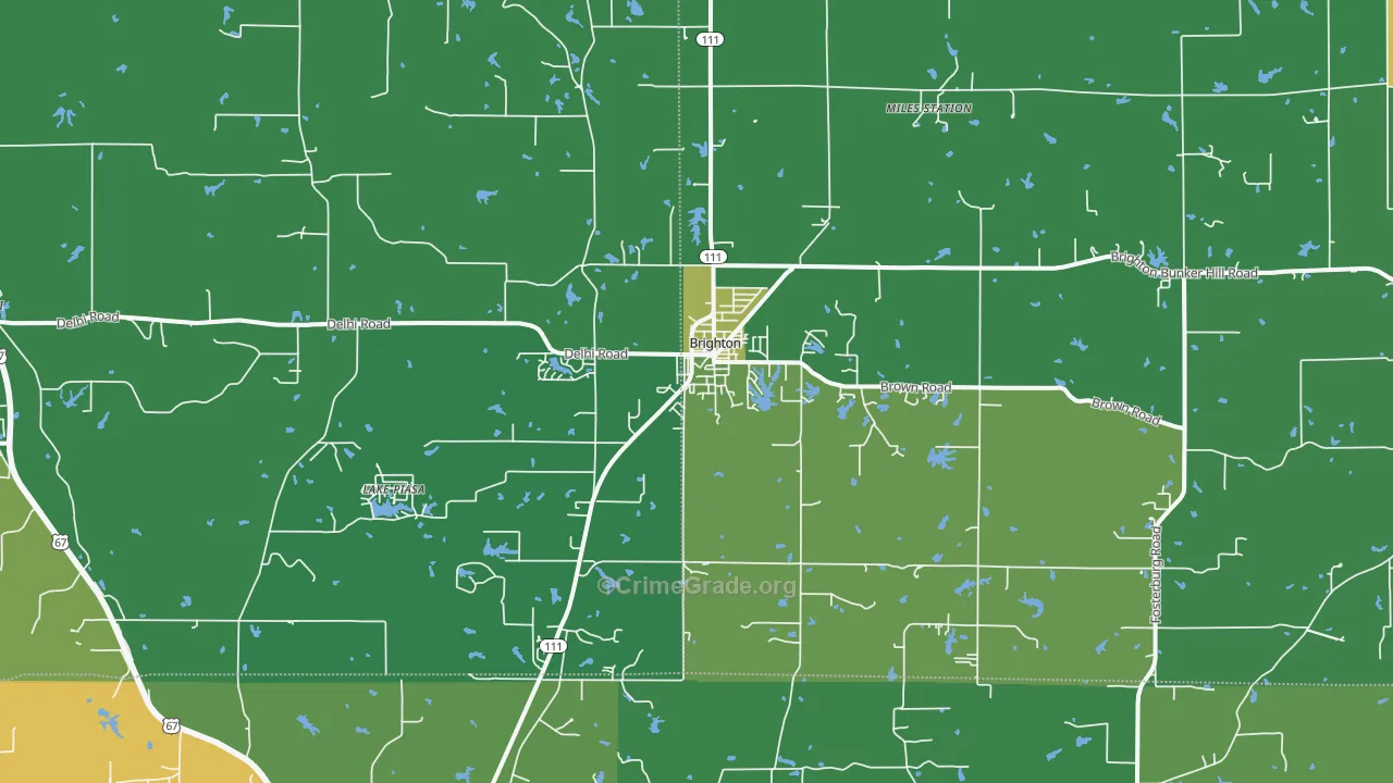 62012, IL Map of Drug-Related Crime Rates