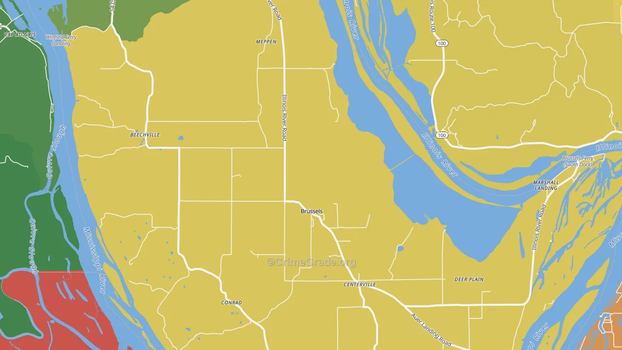 62013, IL Map of Drug-Related Crime Rates
