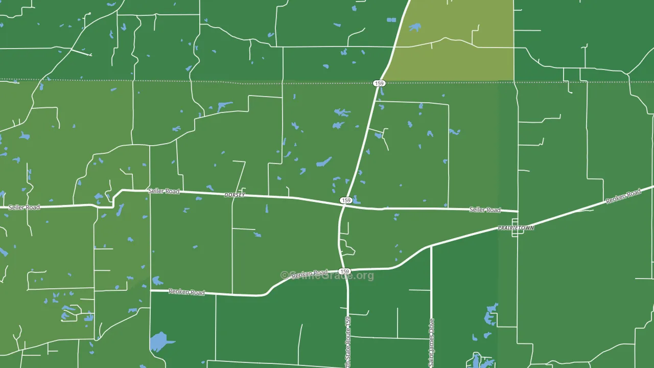62021, IL Map of Drug-Related Crime Rates