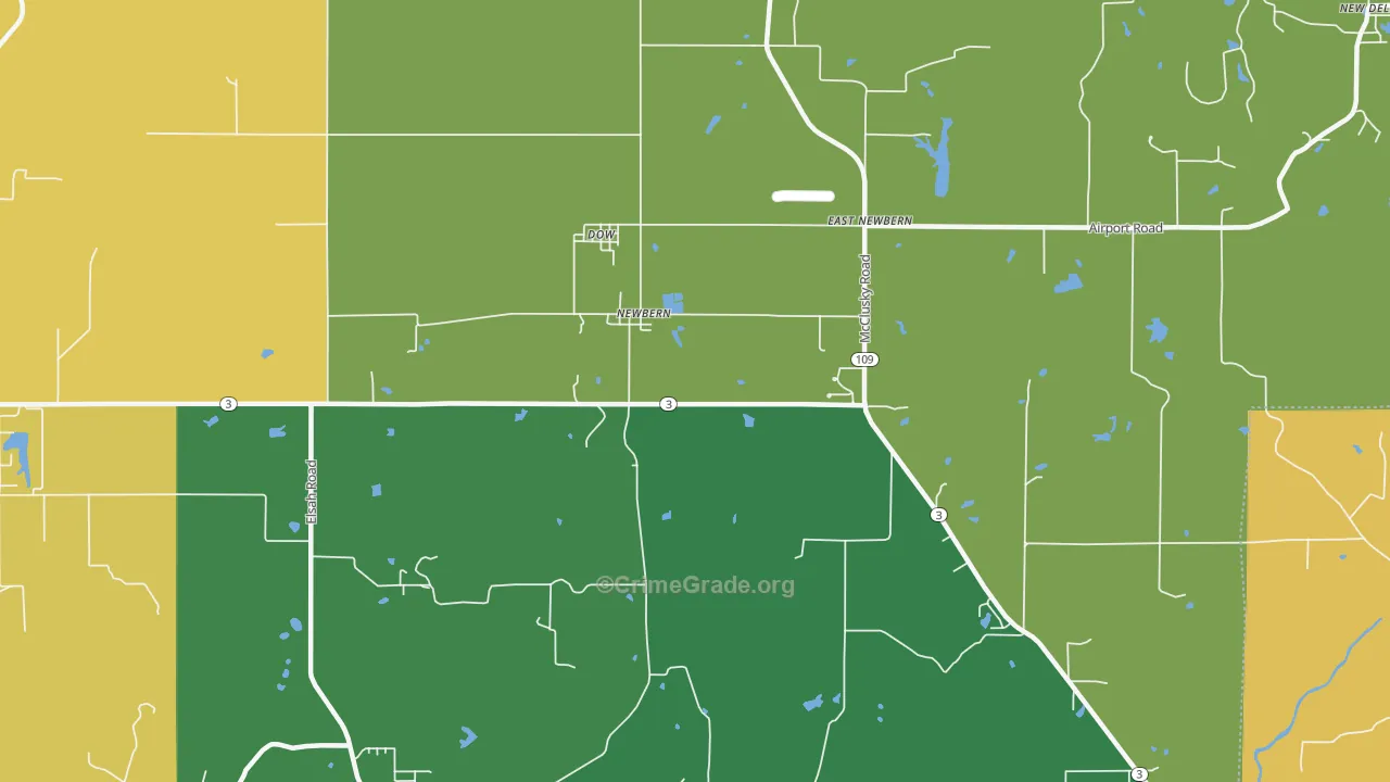 62022, IL Map of Drug-Related Crime Rates