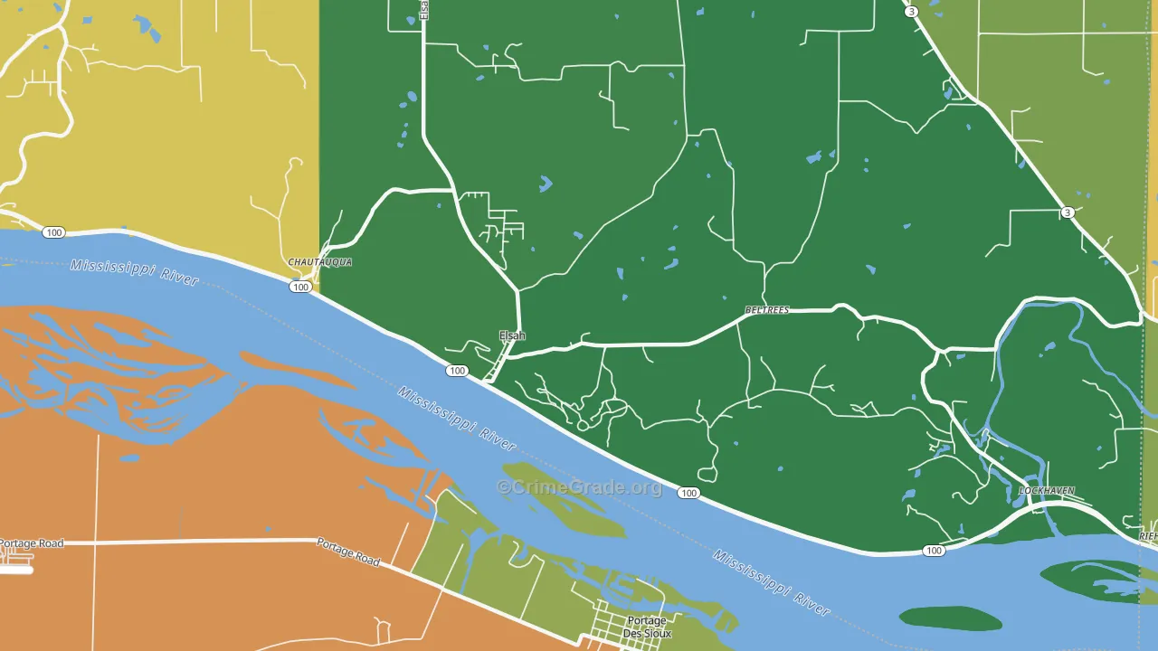 62028, IL Map of Drug-Related Crime Rates