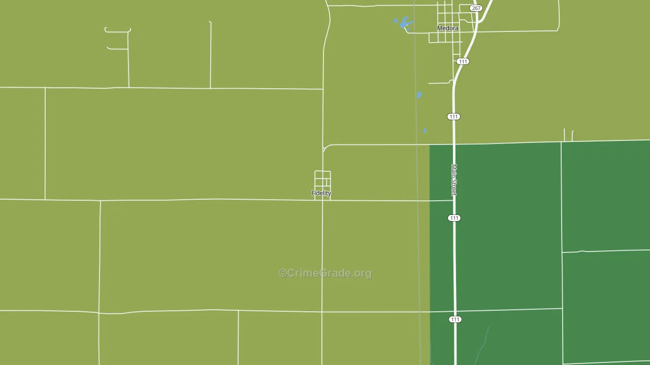 62030, IL Map of Drug-Related Crime Rates