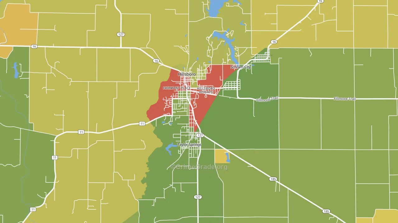 62049, IL Map of Drug-Related Crime Rates