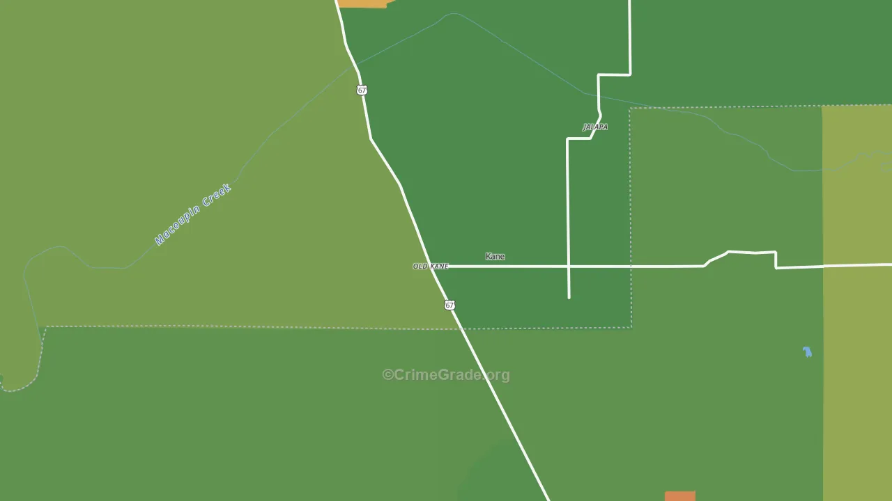 62054, IL Map of Drug-Related Crime Rates