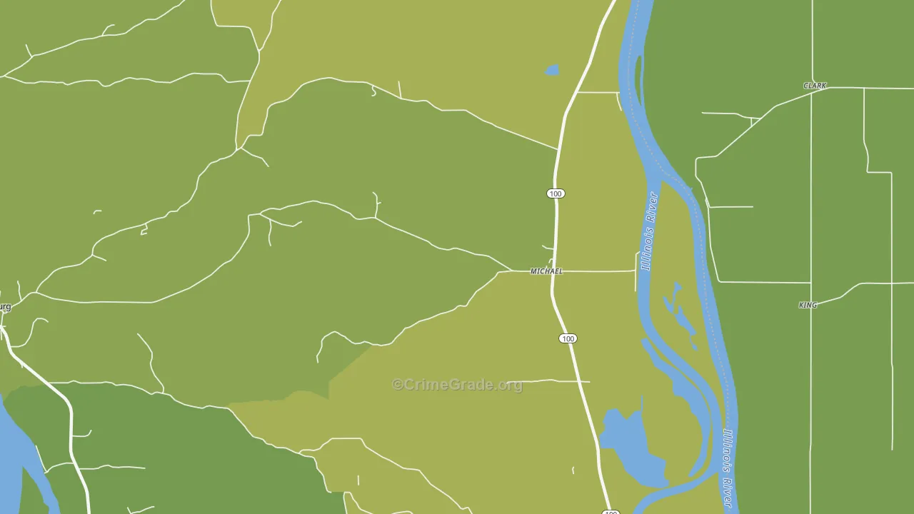 62065, IL Map of Drug-Related Crime Rates