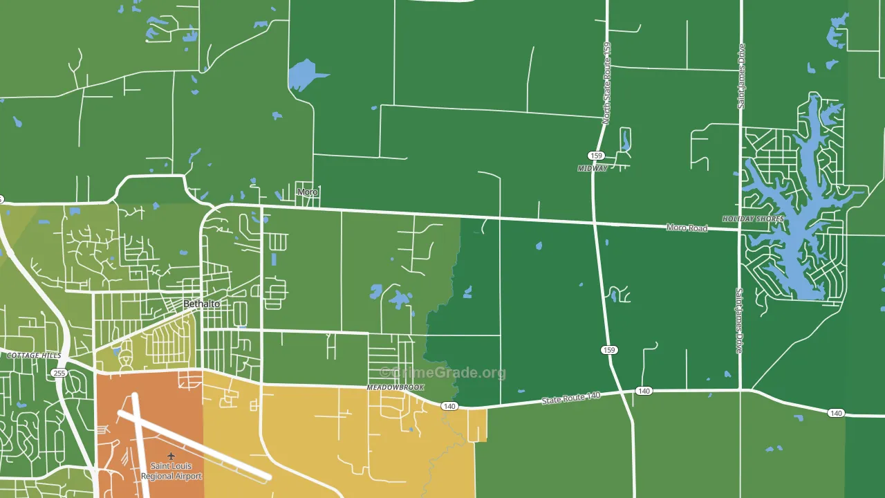 62067, IL Map of Drug-Related Crime Rates