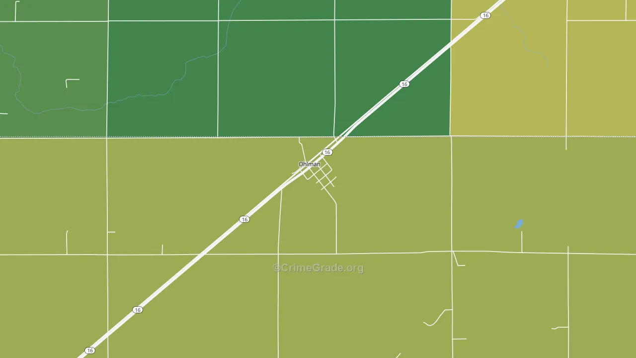 62076, IL Map of Drug-Related Crime Rates