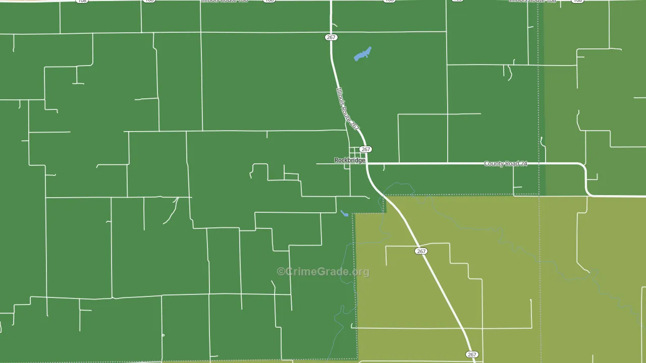 62081, IL Map of Drug-Related Crime Rates