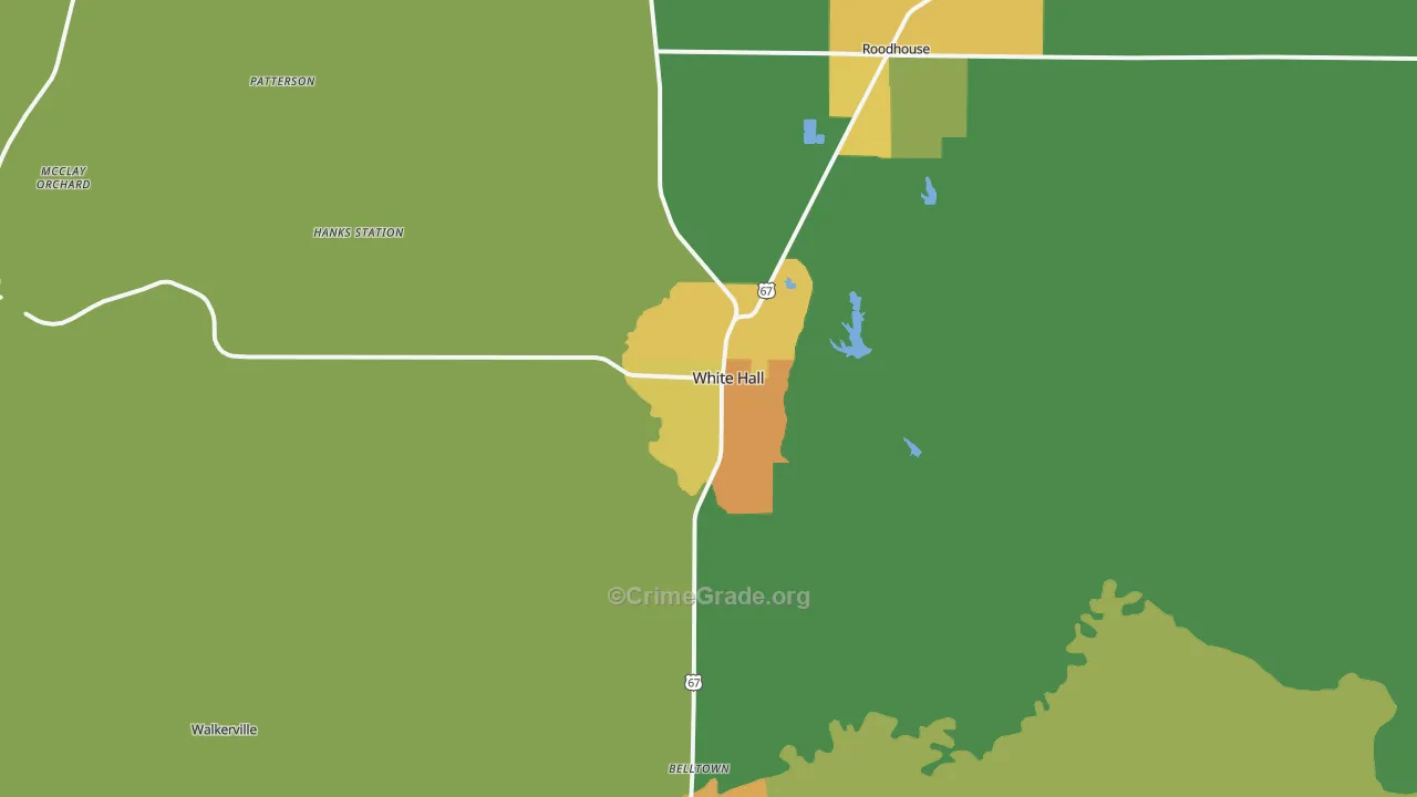 62092, IL Map of Drug-Related Crime Rates