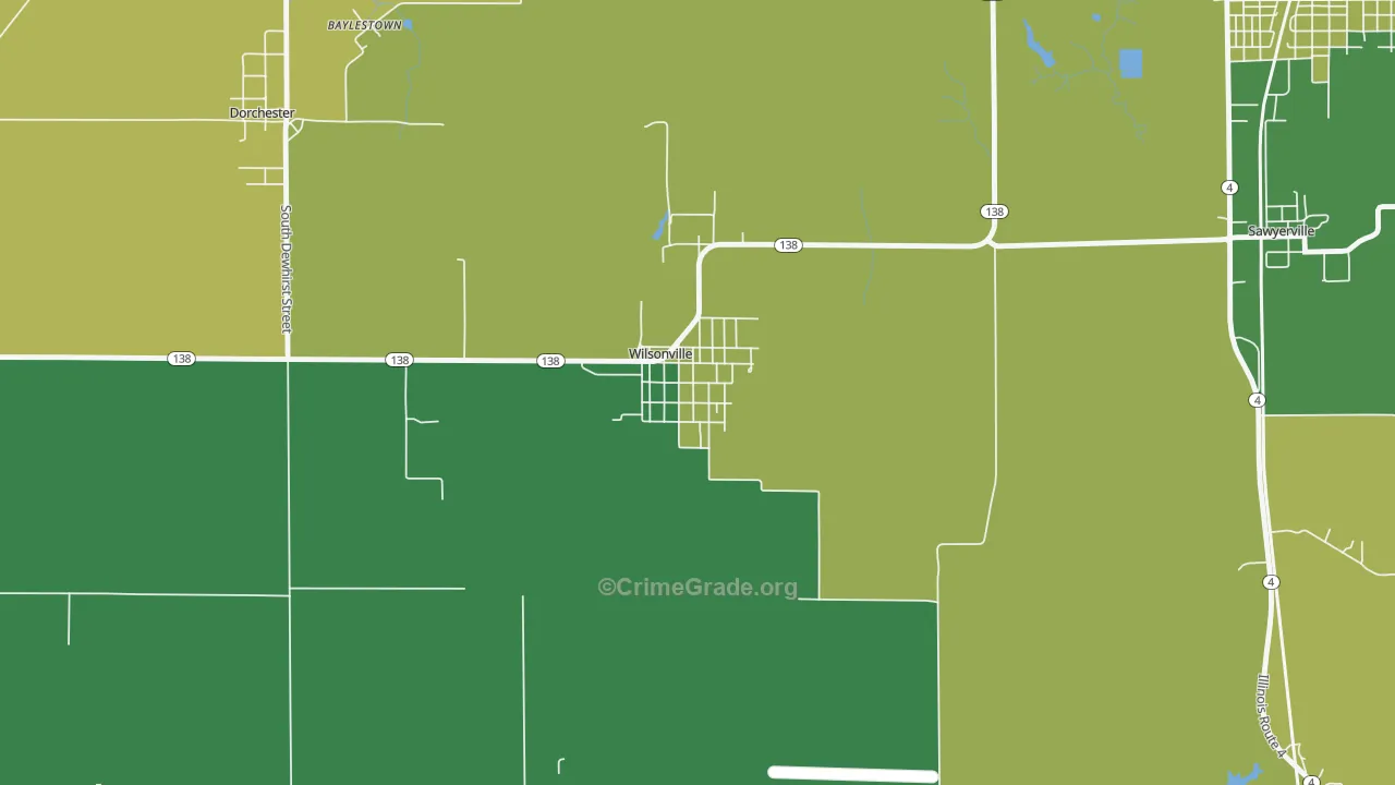 62093, IL Map of Drug-Related Crime Rates