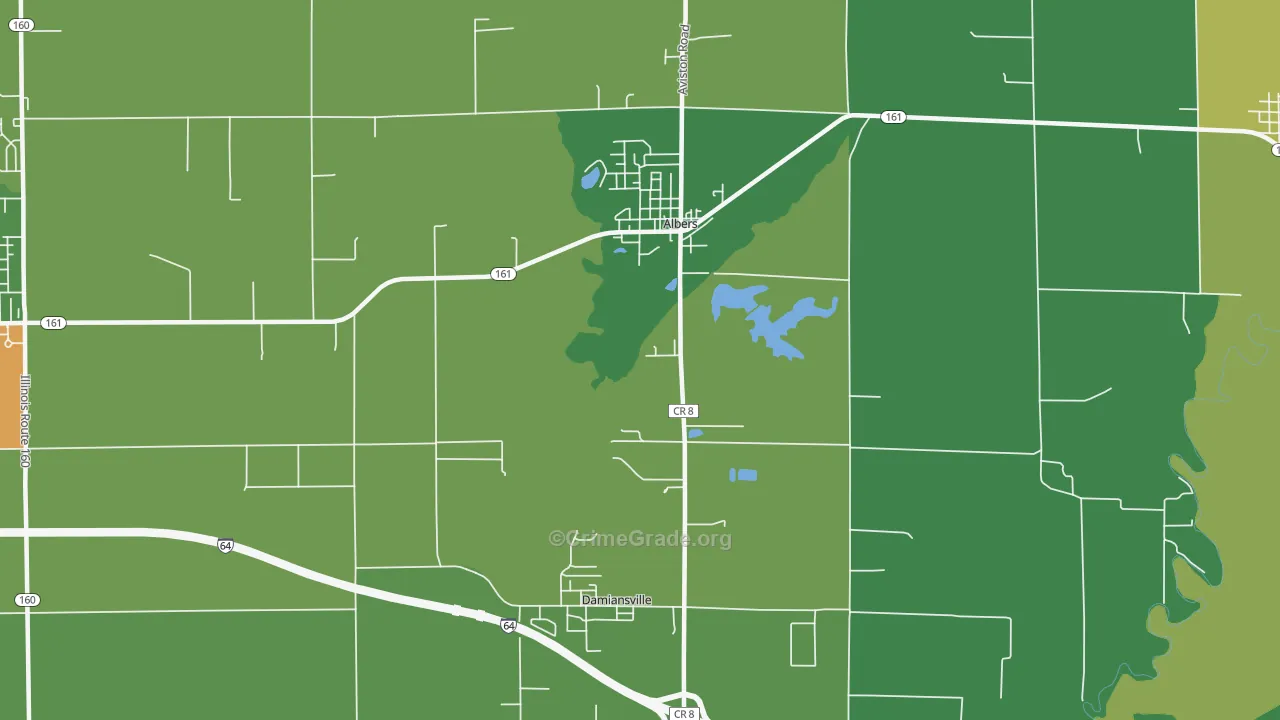 62215, IL Map of Drug-Related Crime Rates
