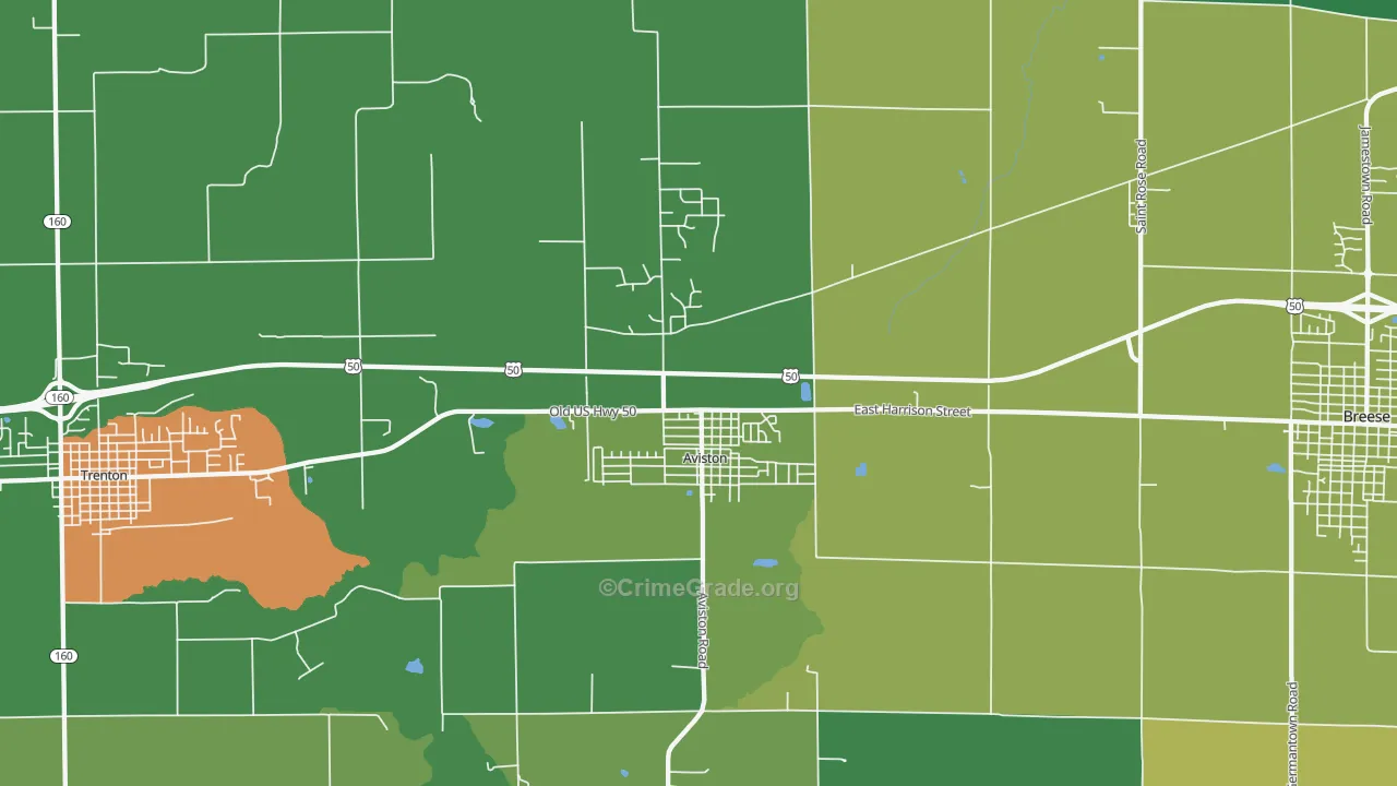 62216, IL Map of Drug-Related Crime Rates