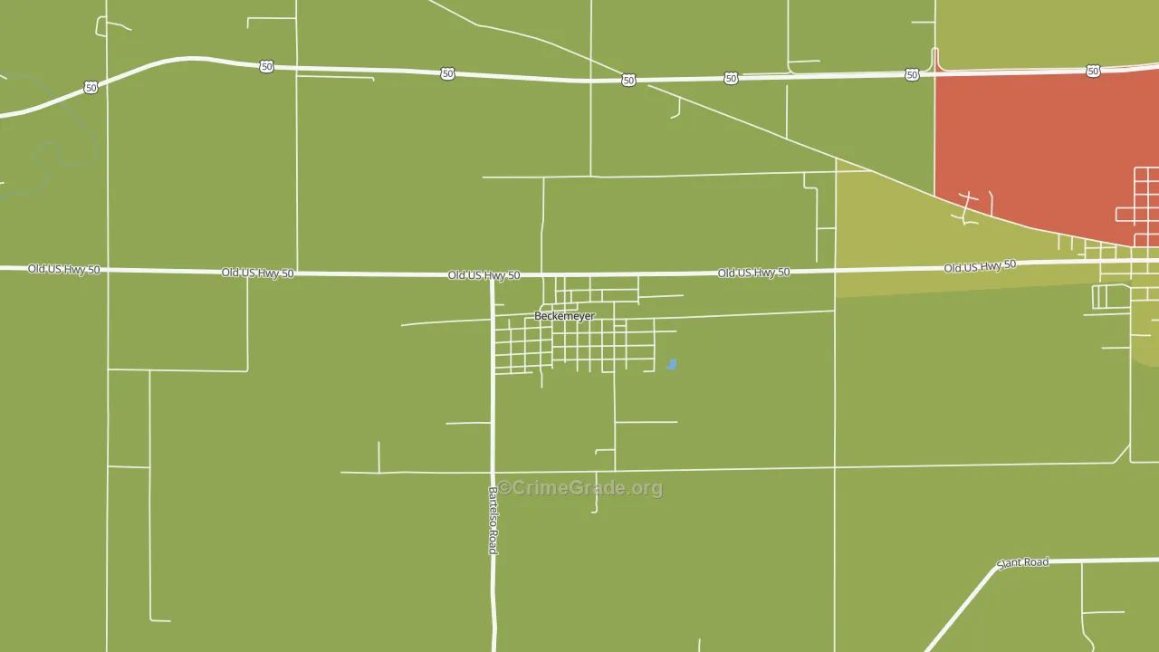 62219, IL Map of Drug-Related Crime Rates