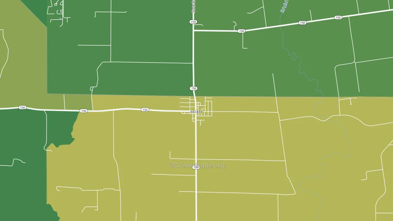 62248, IL Map of Drug-Related Crime Rates