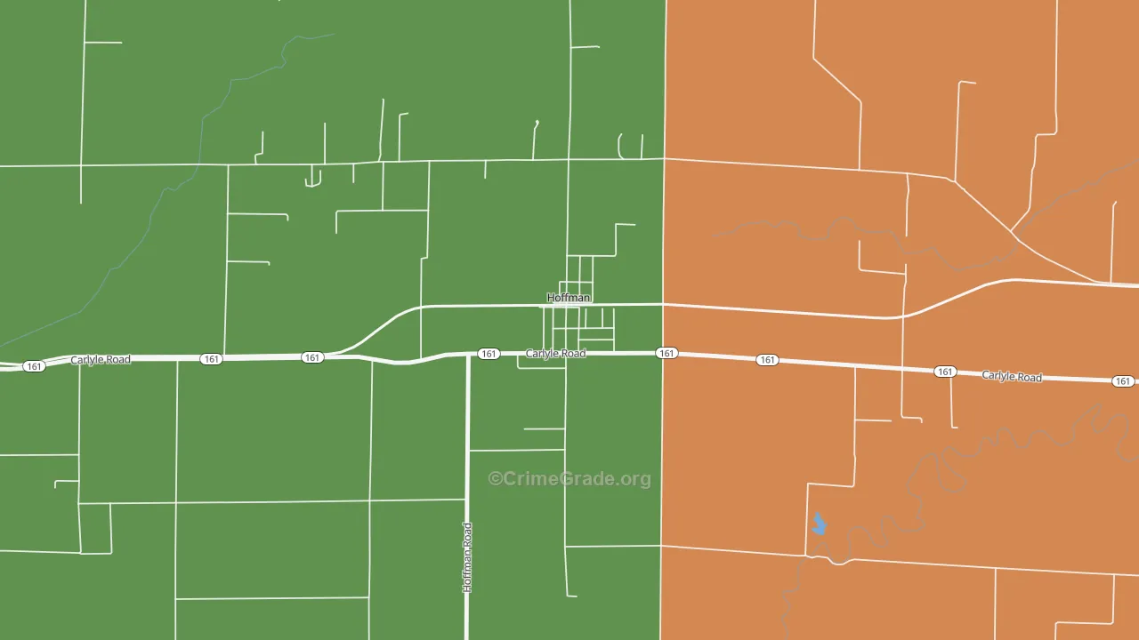 62250, IL Map of Drug-Related Crime Rates
