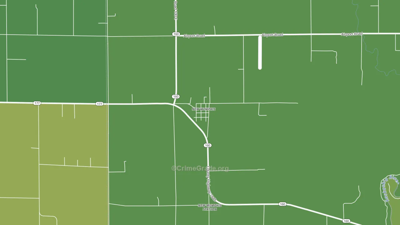 62266, IL Map of Drug-Related Crime Rates