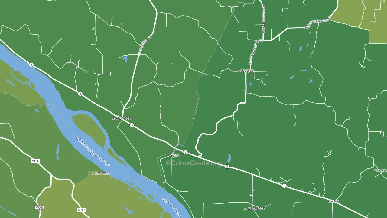 62280, IL Map of Drug-Related Crime Rates