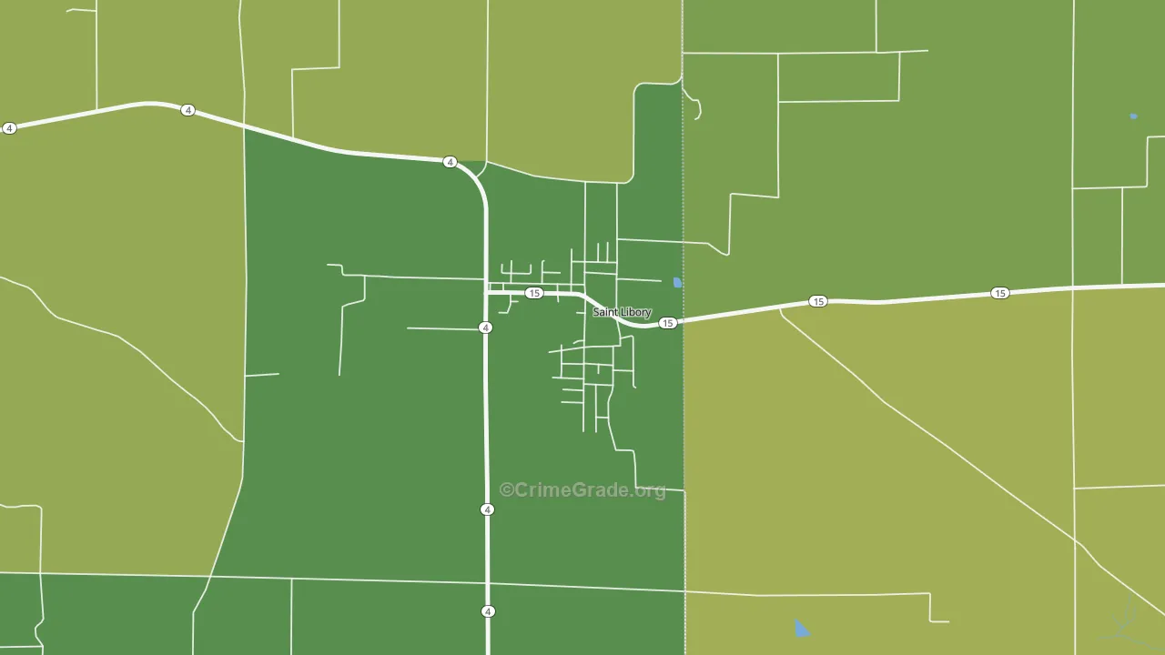 62282, IL Map of Drug-Related Crime Rates