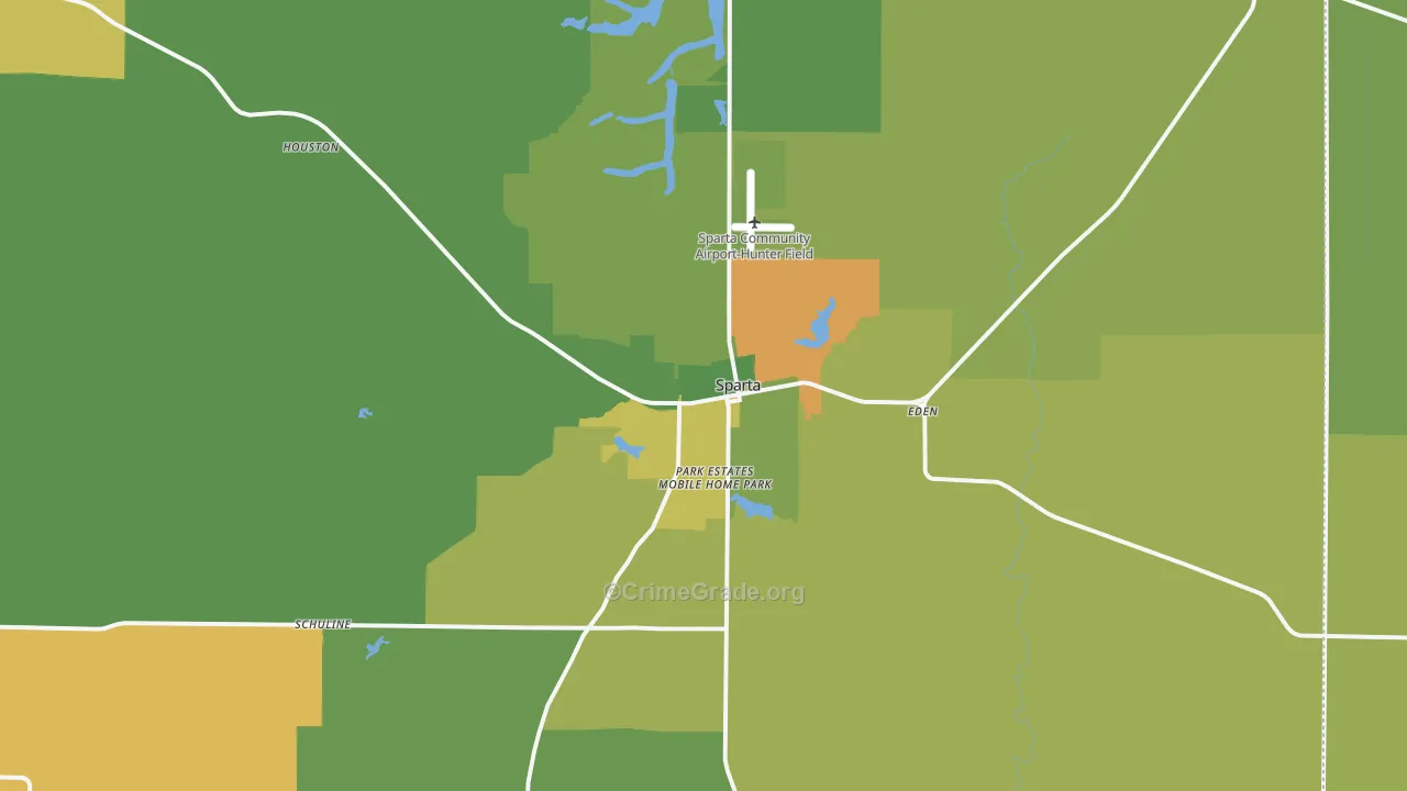 62286, IL Map of Drug-Related Crime Rates