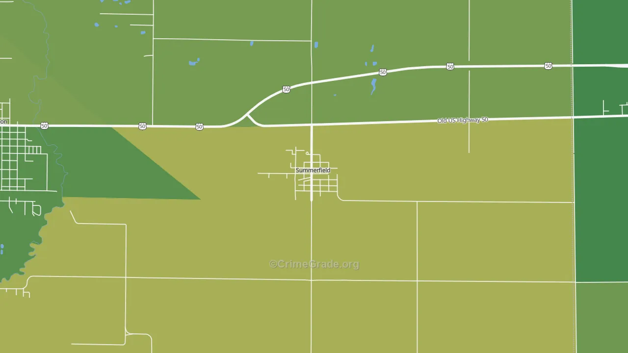 62289, IL Map of Drug-Related Crime Rates