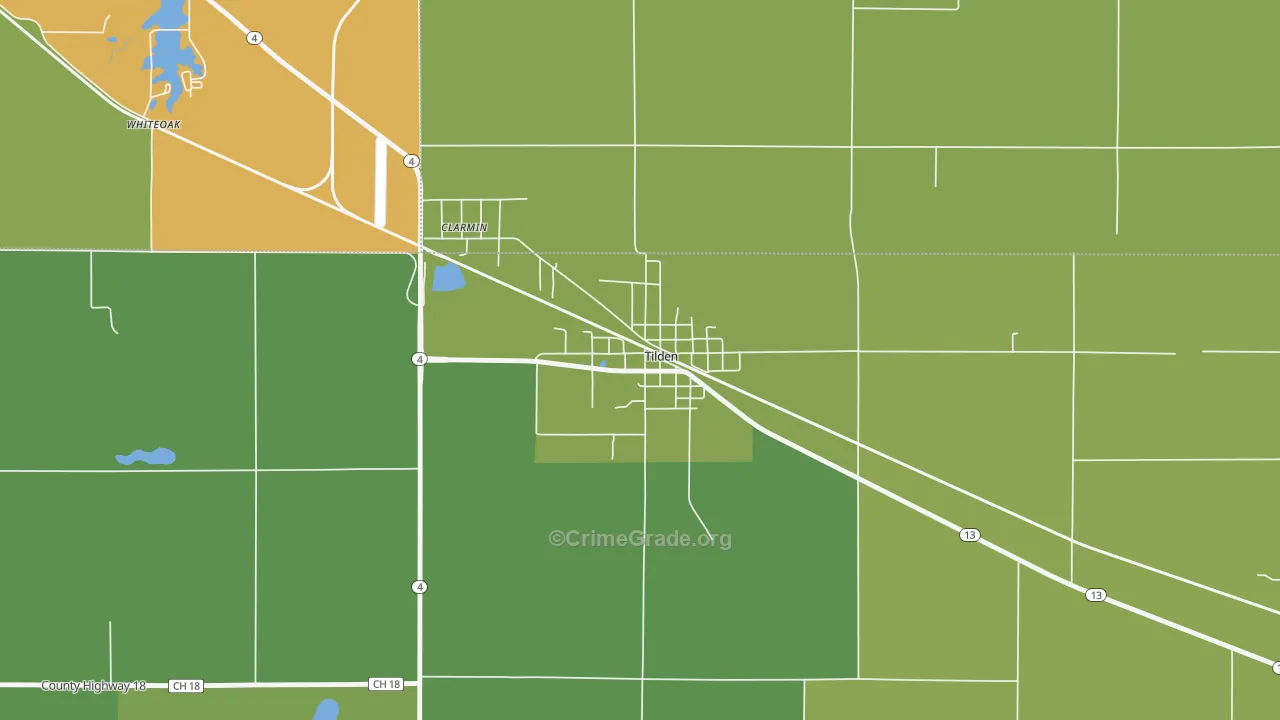 62292, IL Map of Drug-Related Crime Rates