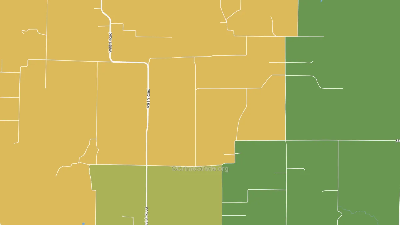 62297, IL Map of Drug-Related Crime Rates
