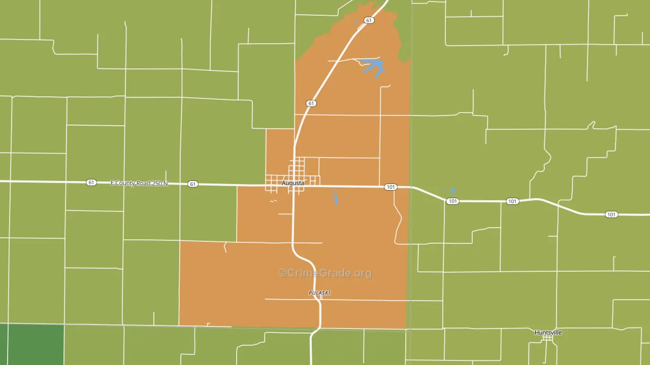 62311, IL Map of Drug-Related Crime Rates