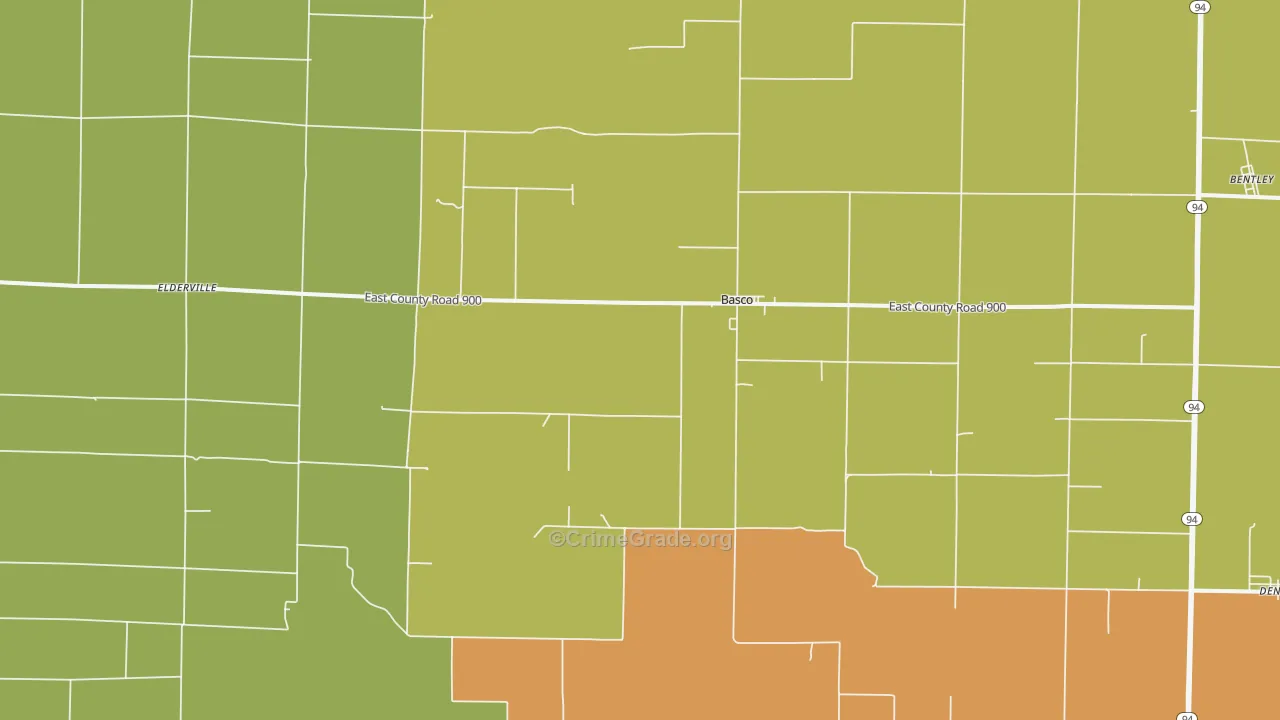 62313, IL Map of Drug-Related Crime Rates