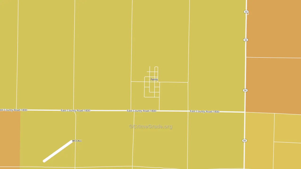 62336, IL Map of Drug-Related Crime Rates