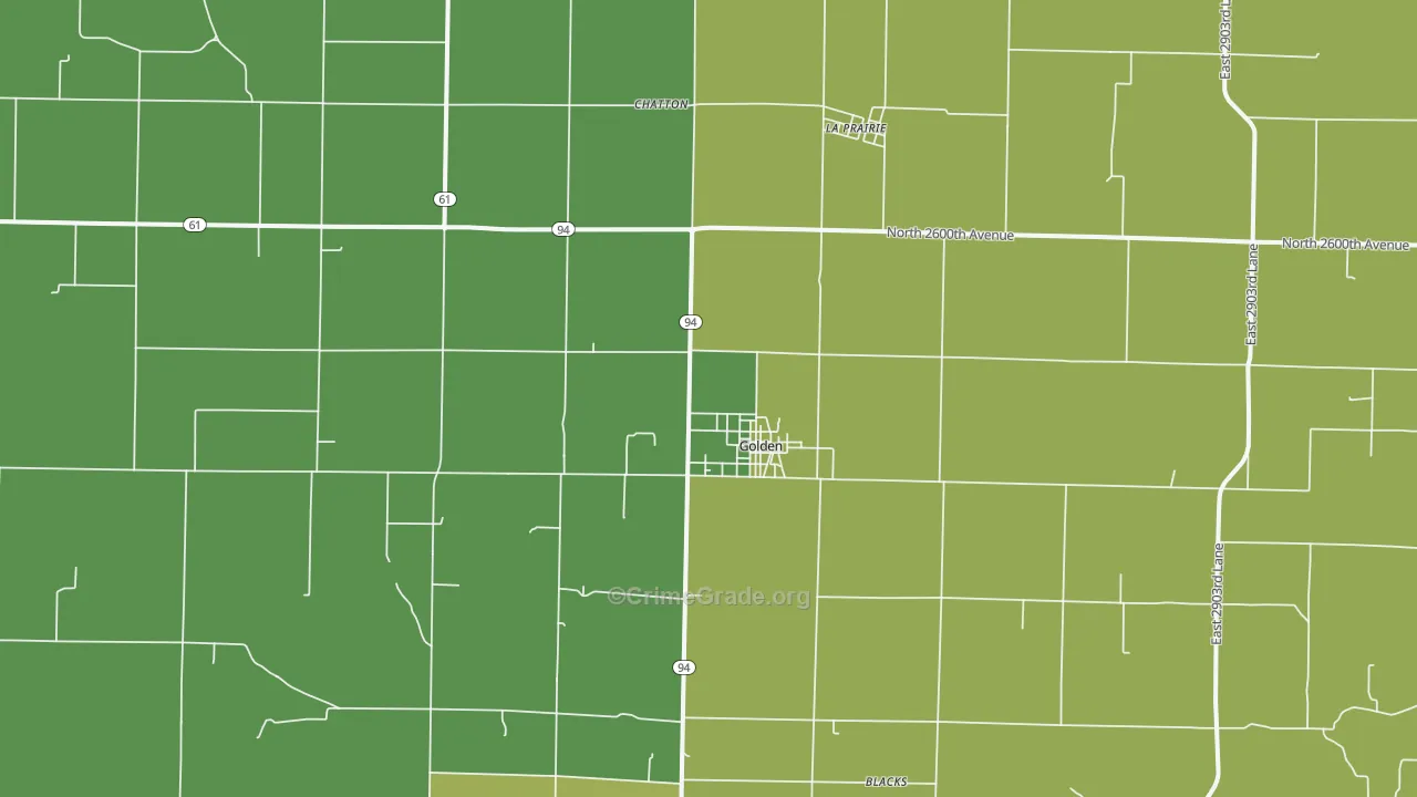 62339, IL Map of Drug-Related Crime Rates
