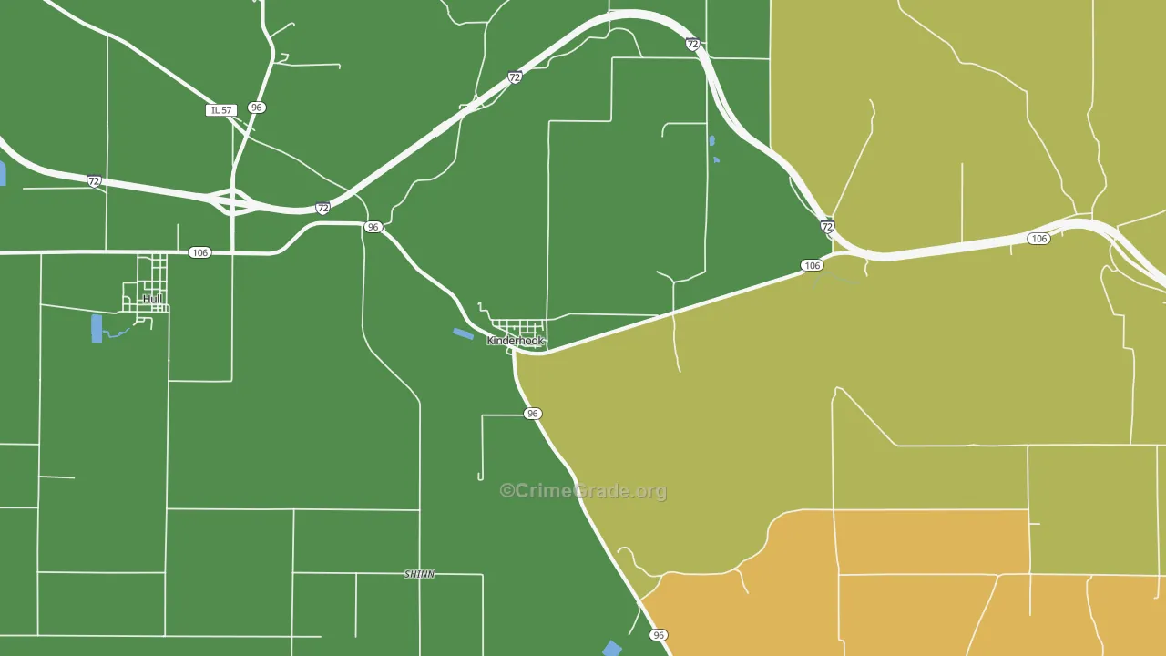 62345, IL Map of Drug-Related Crime Rates
