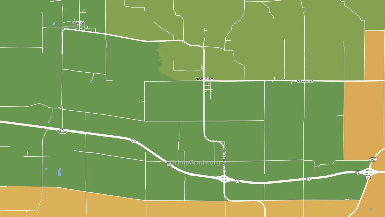 62357, IL Map of Drug-Related Crime Rates